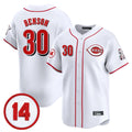 Tlead C.Reds #30 Ken Griffey Player White Vapor Premier Limited Home Stitched Jerseys