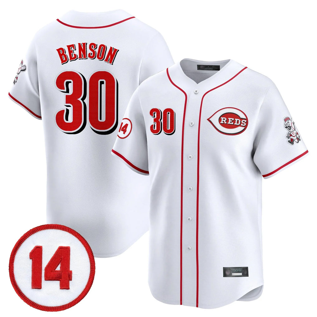 Tlead C.Reds #30 Ken Griffey Player White Vapor Premier Limited Home Stitched Jerseys