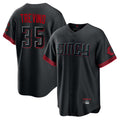 Tlead C.Reds #35 Jose Trevino Player Black City Connect Home Game Stitched Jerseys