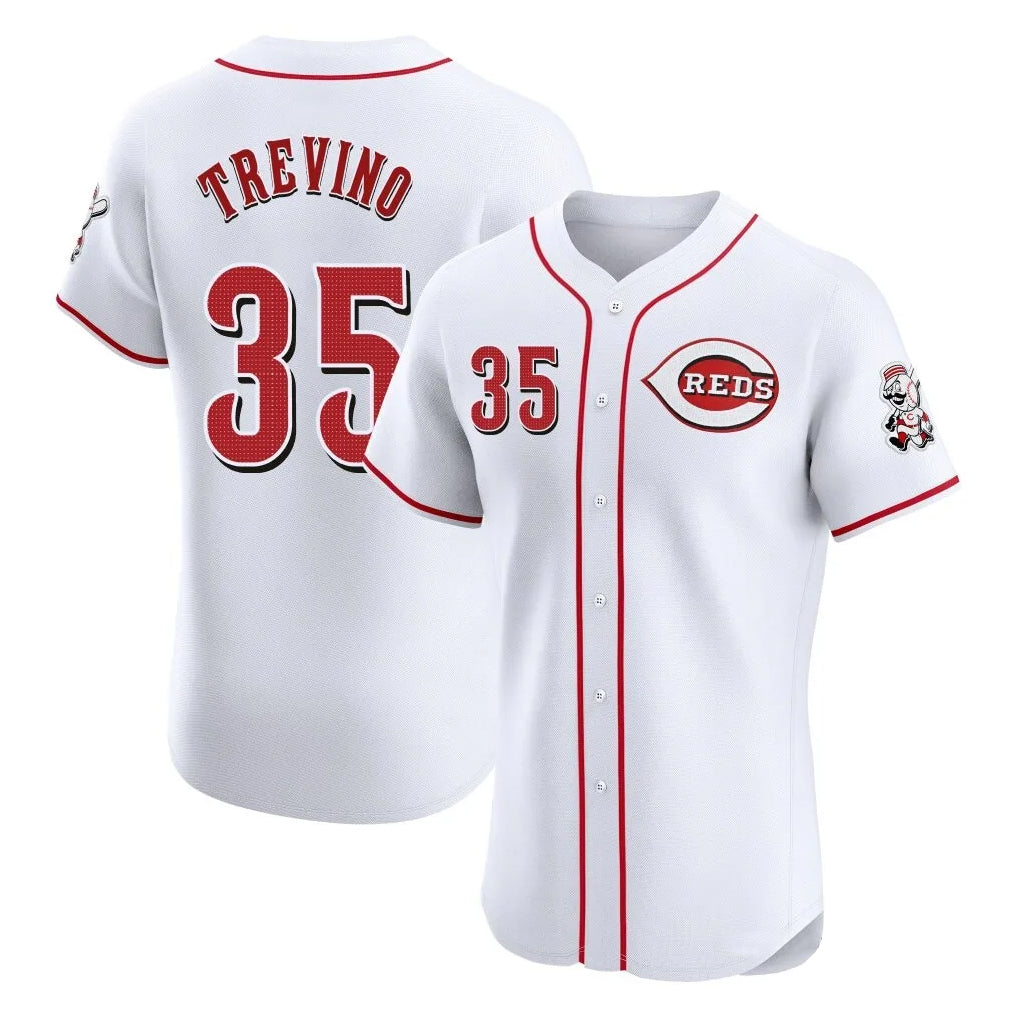 Tlead C.Reds #35 Jose Trevino Player White Limited Elite Home Stitched Jerseys