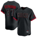 Tlead C.Reds #37 Tyler Stephenson Player Black City Connect Home Limited Stitched Jerseys