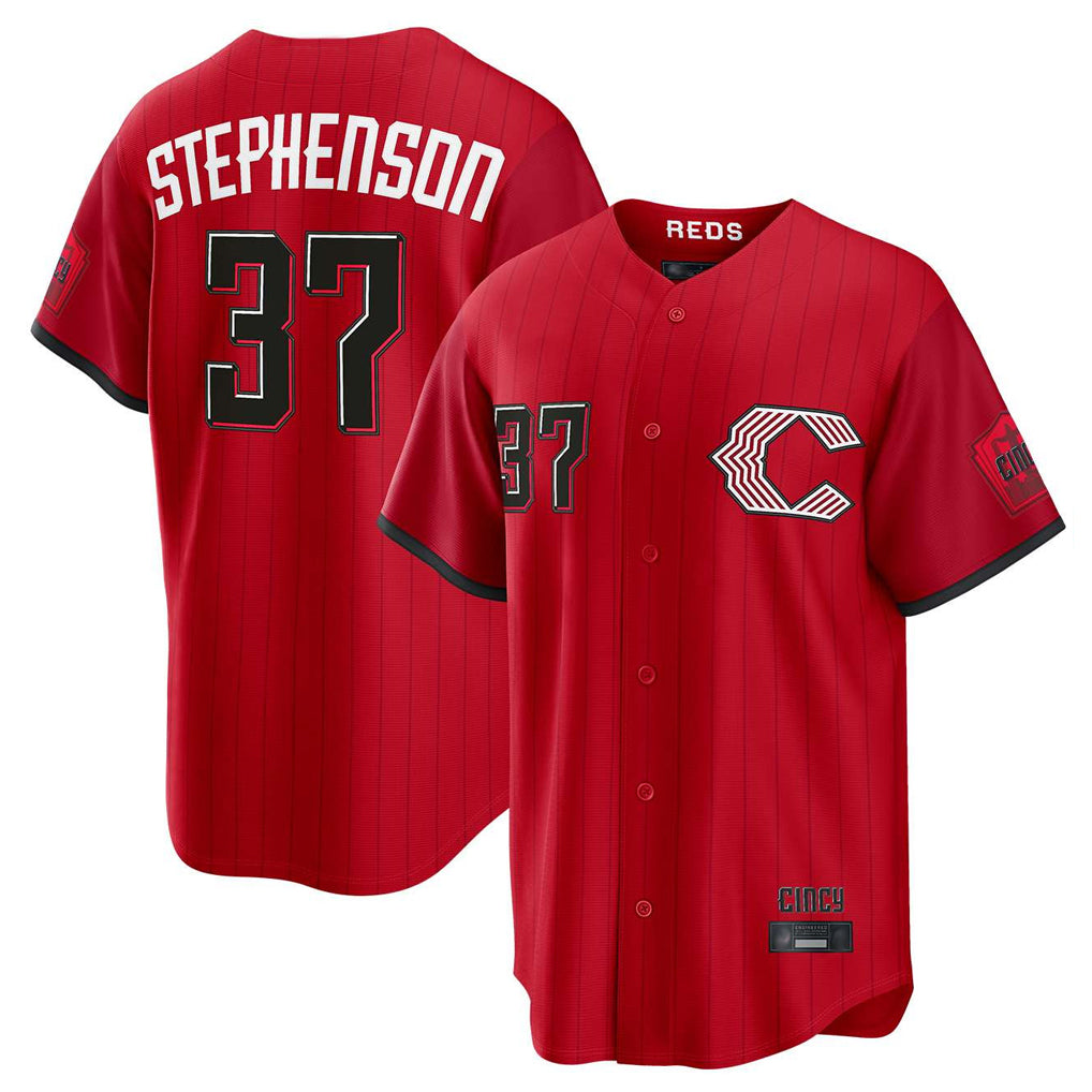 Tlead C.Reds #37 Tyler Stephenson Player Red 2026 City Connect Home Game Stitched Jerseys