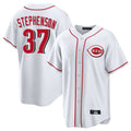 Tlead C.Reds #37 Tyler Stephenson Player White Game Home Stitched Jerseys