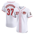 Tlead C.Reds #37 Tyler Stephenson Player White Limited Elite Home Stitched Jerseys