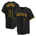 Tlead C.Reds #3 Ke'Bryan Hayes Player Black Snake Skin City Home Stitched Jerseys