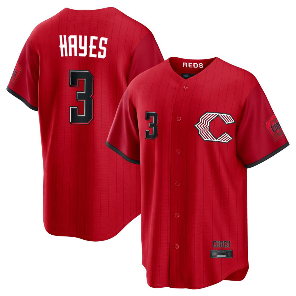 Tlead C.Reds #3 Ke'Bryan Hayes Player Red 2026 City Connect Home Game Stitched Jerseys