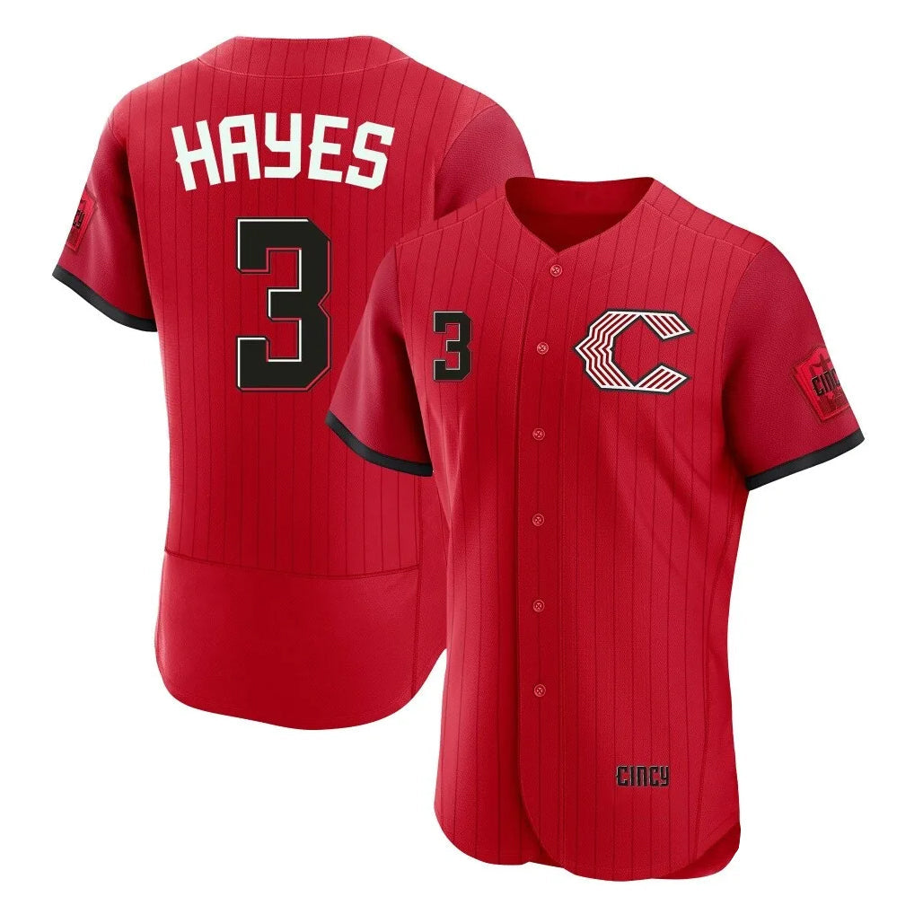 Tlead C.Reds #3 Ke'Bryan Hayes Player Red 2026 City Connect Limited Elite Home Stitched Jerseys