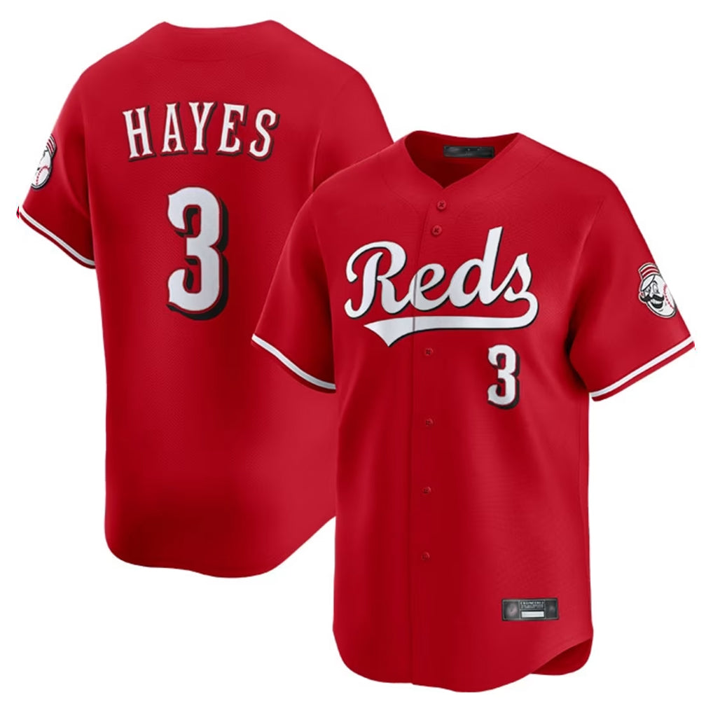 Tlead C.Reds #3 Ke'Bryan Hayes Player Red Home Limited Stitched Jerseys