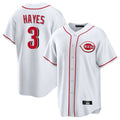 Tlead C.Reds #3 Ke'Bryan Hayes Player White Game Home Stitched Jerseys