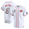 Tlead C.Reds #3 Ke'Bryan Hayes Player White Speedway Classic Home Limited Stitched Jerseys