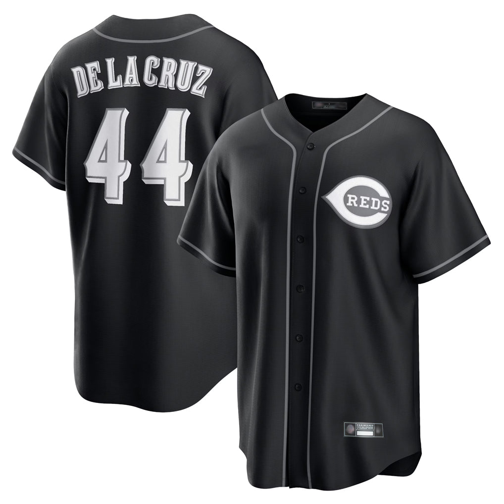 Tlead C.Reds #44 Elly De La Cruz Player Black Home Game Stitched Jerseys