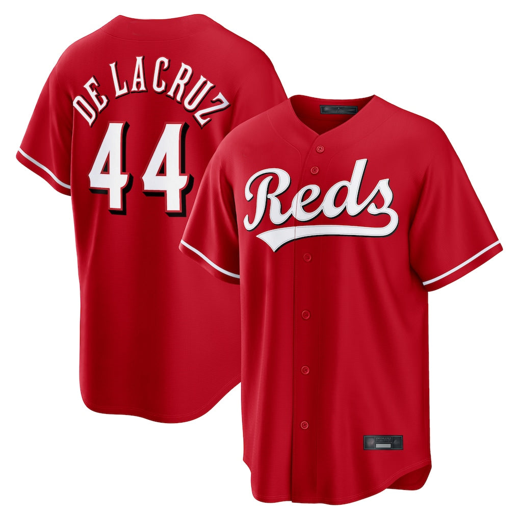 Tlead C.Reds #44 Elly De La Cruz Player Red Home Game Stitched Jerseys