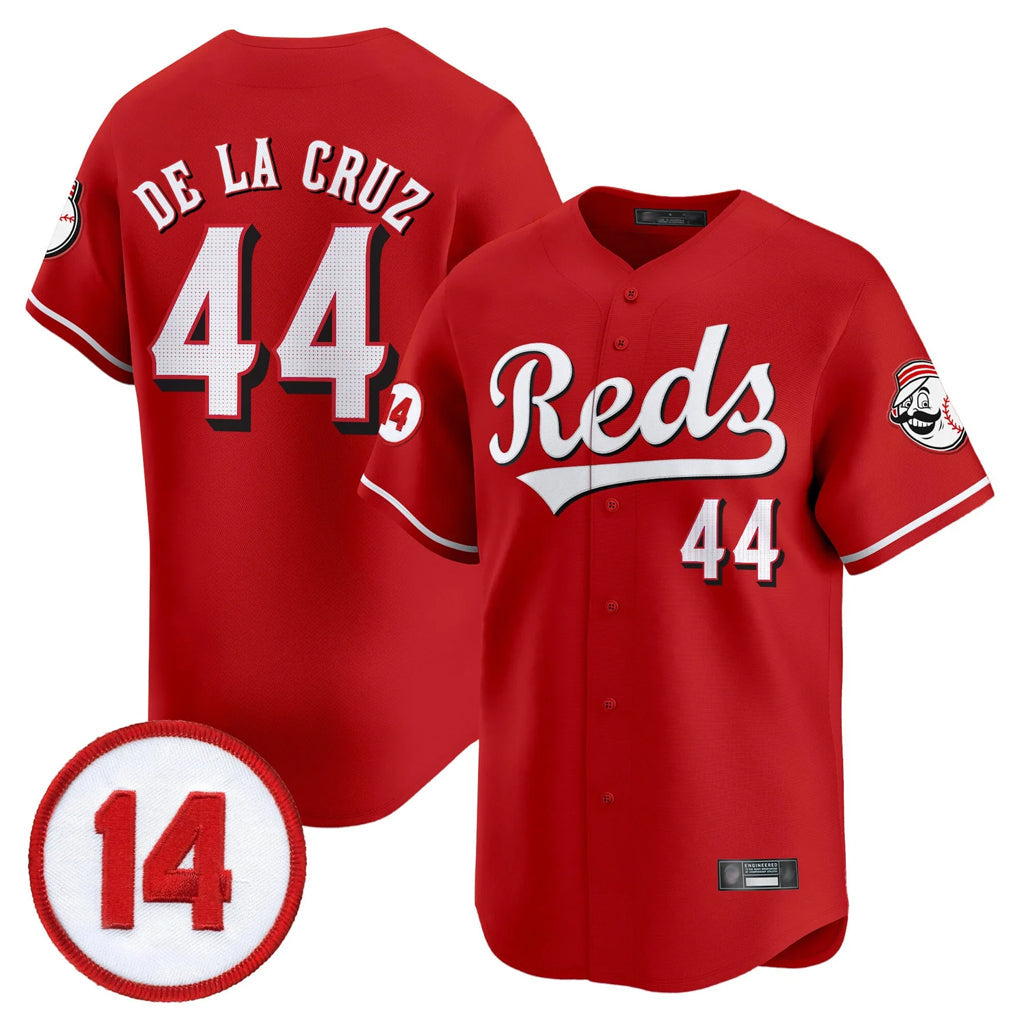 Tlead C.Reds #44 Elly De La Cruz Player Red Vapor Premier Limited Home Stitched Jerseys