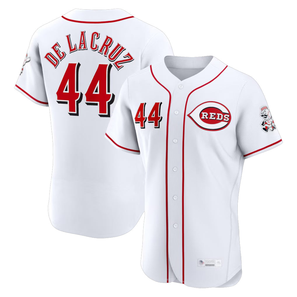Tlead C.Reds #44 Elly De La Cruz Player White Limited Elite Home Stitched Jerseys