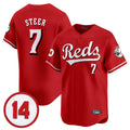 Tlead C.Reds #7 Spencer Steer Player Red Vapor Premier Limited Home Stitched Jerseys