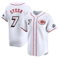 Tlead C.Reds #7 Spencer Steer Player White Speedway Classic Home Limited Stitched Jerseys