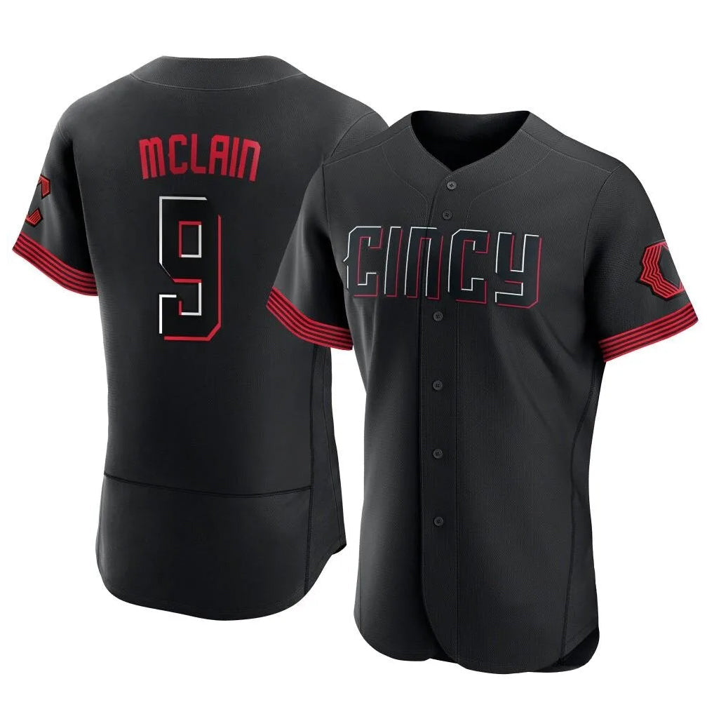 Tlead C.Reds #9 Matt McLain Player Black City Connect Limited Elite Home Stitched Jerseys