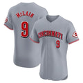 Tlead C.Reds #9 Matt McLain Player Gray Limited Elite Home Stitched Jerseys