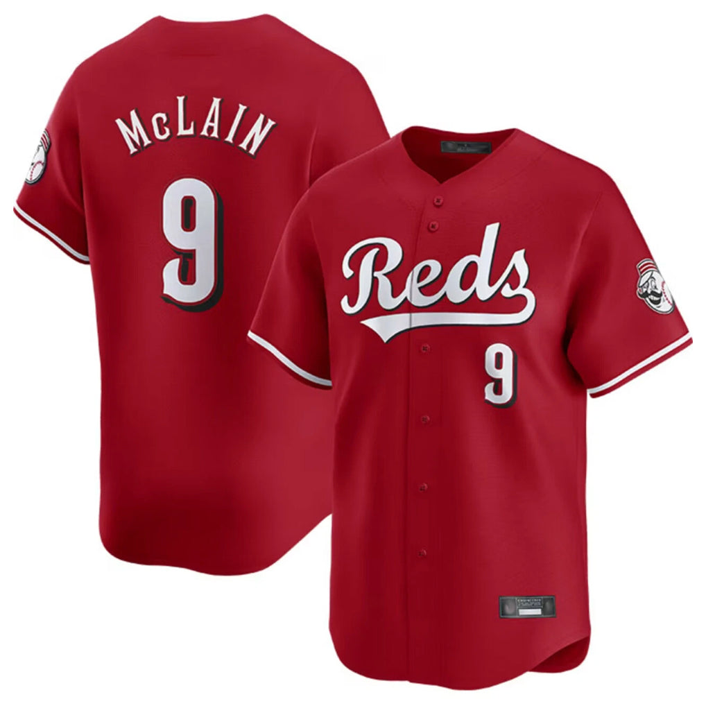 Tlead C.Reds #9 Matt McLain Player Red Home Limited Stitched Jerseys