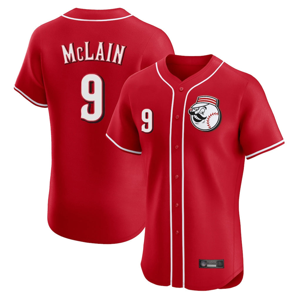 Tlead C.Reds #9 Matt McLain Player Red Limited Elite Home Game Stitched Jerseys