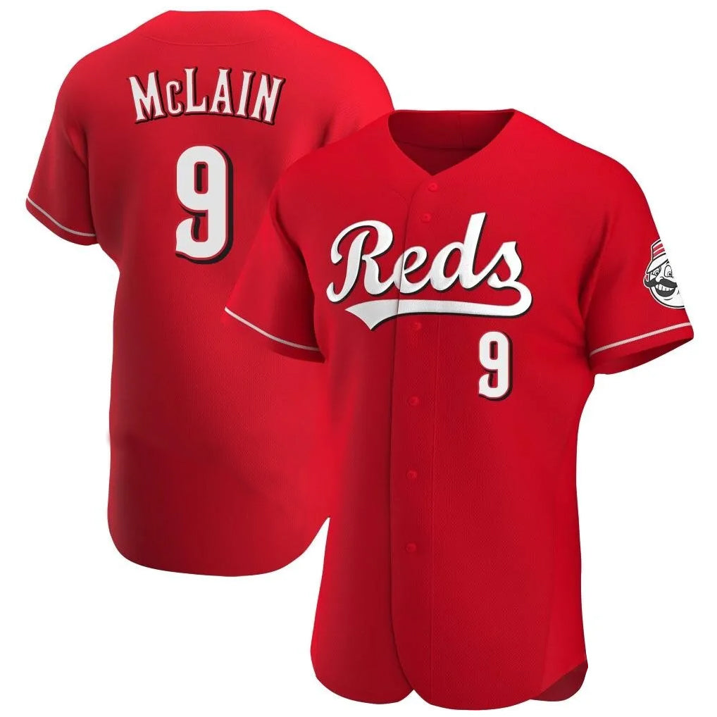 Tlead C.Reds #9 Matt McLain Player Red Limited Elite Home Stitched Jerseys