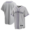 Tlead C.Rockies Gray Game Home Blank Player Stitched Jerseys
