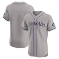 Tlead C.Rockies Gray Limited Elite Home Blank Player Stitched Jerseys