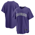 Tlead C.Rockies Purple Game Home Blank Player Stitched Jerseys