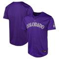 Tlead C.Rockies Purple Limited Home Game Blank Player Stitched Jerseys