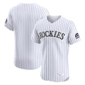 Tlead C.Rockies White Limited Home Blank Player Stitched Jerseys