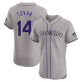 Tlead C.Rockies #14 Ezequiel Tovar Player Gray Limited Elite Home Stitched Jerseys