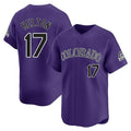 Tlead C.Rockies #17 Todd Helton Player Purple Limited Home Stitched Jerseys