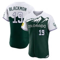 Tlead C.Rockies #19 Charlie Blackmon Player Green City Connect Limited Elite Home Stitched Jerseys