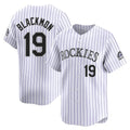 Tlead C.Rockies #19 Charlie Blackmon Player White Limited Home Stitched Jerseys