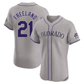 Tlead C.Rockies #21 Kyle Freeland Player Gray Limited Elite Home Stitched Jerseys