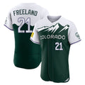 Tlead C.Rockies #21 Kyle Freeland Player Green City Connect Limited Elite Home Stitched Jerseys