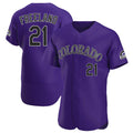 Tlead C.Rockies #21 Kyle Freeland Player Purple Limited Elite Home Stitched Jerseys