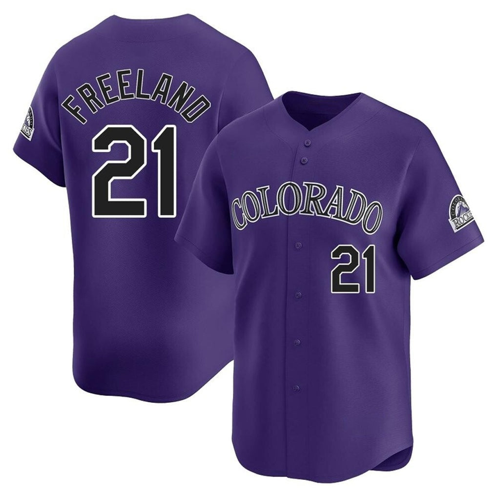 Tlead C.Rockies #21 Kyle Freeland Player Purple Limited Home Stitched Jerseys