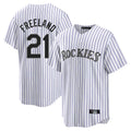 Tlead C.Rockies #21 Kyle Freeland Player White Game Home Stitched Jerseys