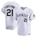 Tlead C.Rockies #21 Kyle Freeland Player White Limited Home Stitched Jerseys