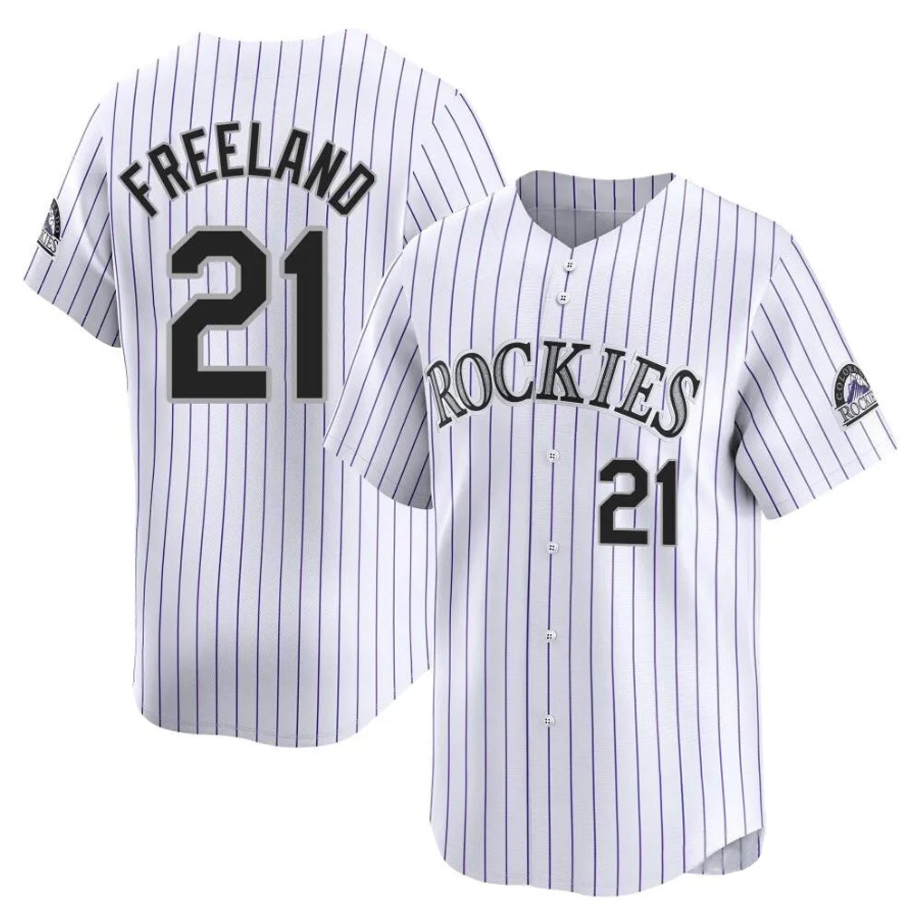 Tlead C.Rockies #21 Kyle Freeland Player White Limited Home Stitched Jerseys