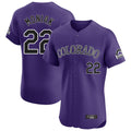 Tlead C.Rockies #22 Mickey Moniak Player Purple Limited Elite Home Stitched Jerseys