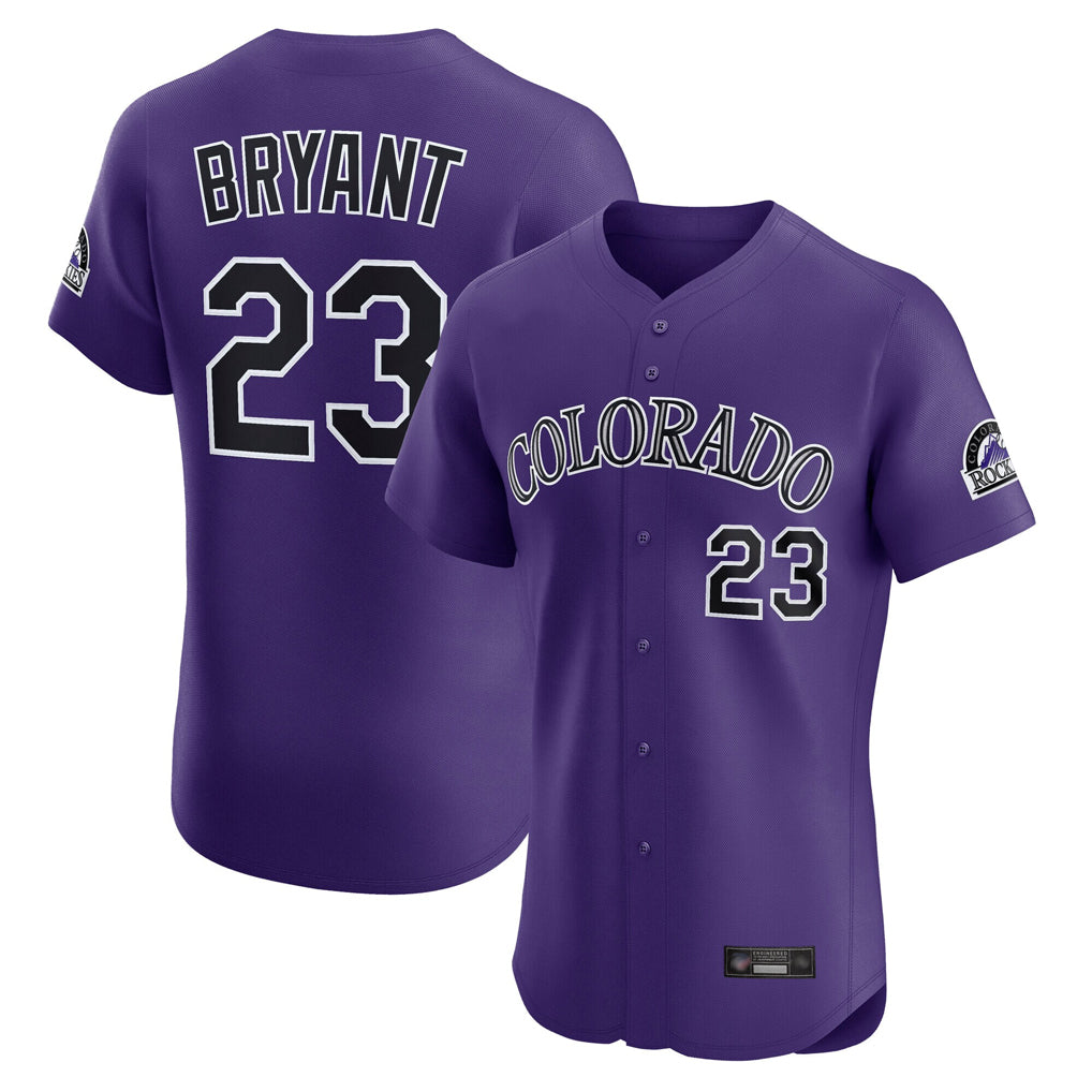 Tlead C.Rockies #23 Kris Bryant Player Purple Limited Elite Home Stitched Jerseys