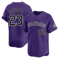 Tlead C.Rockies #23 Kris Bryant Player Purple Limited Home Stitched Jerseys