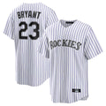 Tlead C.Rockies #23 Kris Bryant Player White Game Home Stitched Jerseys