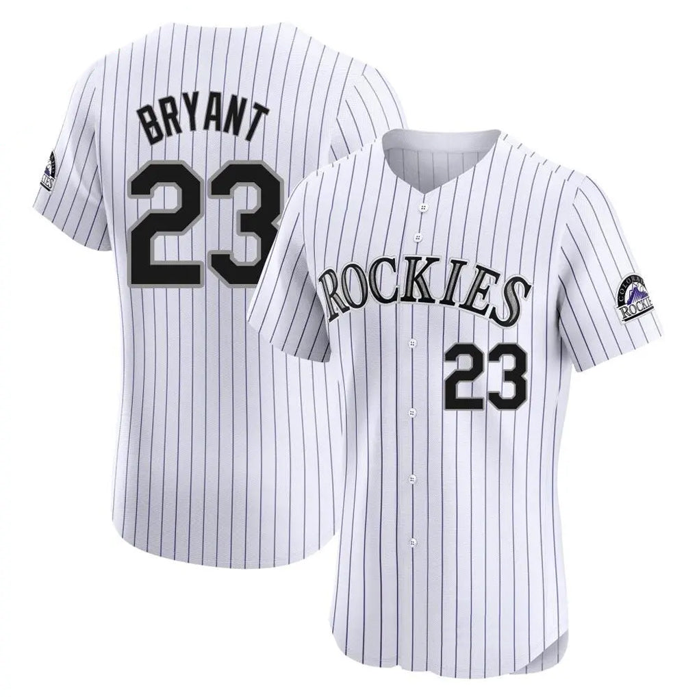 Tlead C.Rockies #23 Kris Bryant Player White Limited Elite Home Stitched Jerseys