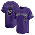 Tlead C.Rockies #2 Tyler Freeman Player Purple Limited Home Stitched Jerseys