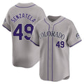 Tlead C.Rockies #49 Antonio Senzatela Player Gray Limited Home Stitched Jerseys
