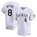 Tlead C.Rockies #8 Ryan Ritter Player White Limited Home Stitched Jerseys