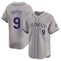Tlead C.Rockies #9 Brenton Doyle Player Gray Limited Home Stitched Jerseys